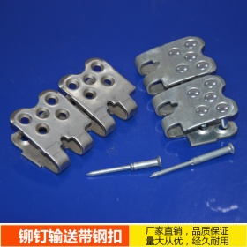 鉚釘輸(shu)送帶鋼(gang)扣 